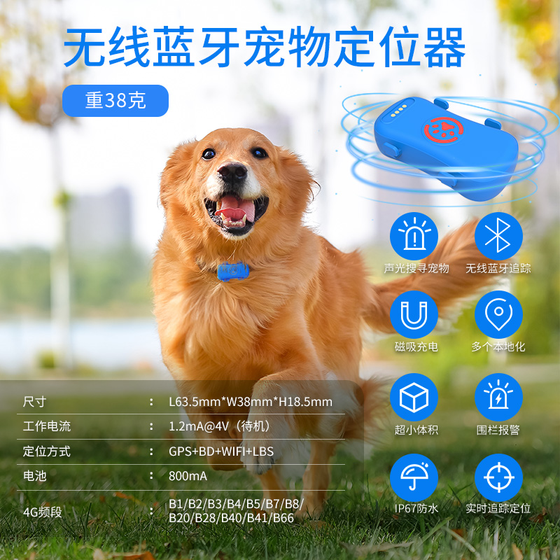 無線藍牙寵物定位器PET10 無線藍牙寵物定位器PET10